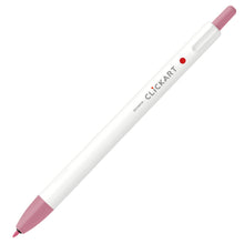 Load image into Gallery viewer, Zebra Clickart Knock Type Pen 0.6 mm - Pale Rose - MAIDO! Kairashi Shop