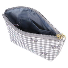 Load image into Gallery viewer, Sanrio Gingham Check Pouch - Kuromi - MAIDO! Kairashi Shop