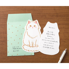 Load image into Gallery viewer, Midori Die-Cut Letter Set Cat - MAIDO! Kairashi Shop