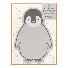 Load image into Gallery viewer, Midori Die-Cut Letter Set Penguin - MAIDO! Kairashi Shop