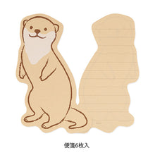 Load image into Gallery viewer, Midori Die-Cut Letter Set Otter - MAIDO! Kairashi Shop
