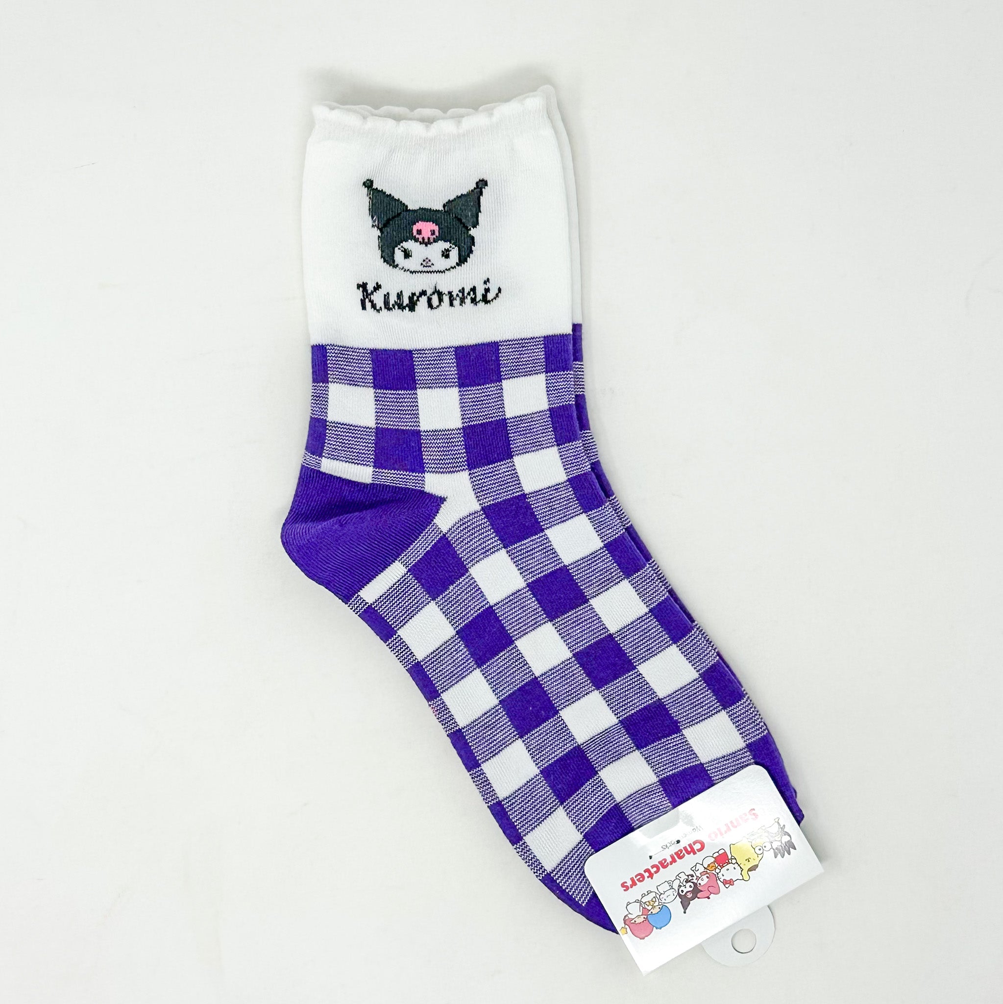 Sanrio Plaid Socks - Cinnamoroll