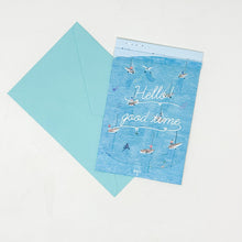 Load image into Gallery viewer, Greeting Life: Good Time Card - Sailing Boat - MAIDO! Kairashi Shop