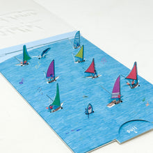 Load image into Gallery viewer, Greeting Life: Good Time Card - Sailing Boat - MAIDO! Kairashi Shop