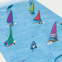 Load image into Gallery viewer, Greeting Life: Good Time Card - Sailing Boat - MAIDO! Kairashi Shop