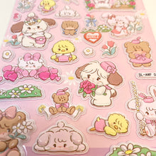 Load image into Gallery viewer, Mikko Illustrations Characters 3D Flower stickers - MAIDO! Kairashi Shop