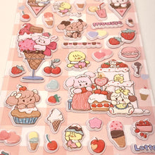 Load image into Gallery viewer, Mikko Illustrations Characters 3D Sweets stickers - MAIDO! Kairashi Shop
