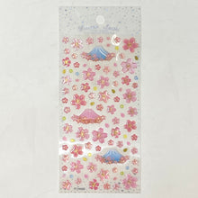 Load image into Gallery viewer, Banzai Sakura with Mt.Fuji Stickers - MAIDO! Kairashi Shop