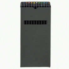 Load image into Gallery viewer, Eyeball Made in Japan 12 Color Pencils in Black Carbon Case - MAIDO! Kairashi Shop