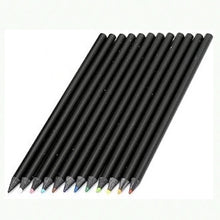 Load image into Gallery viewer, Eyeball Made in Japan 12 Color Pencils in Black Carbon Case - MAIDO! Kairashi Shop