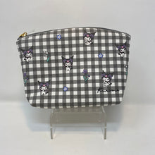Load image into Gallery viewer, Sanrio Gingham Check Pouch - Kuromi - MAIDO! Kairashi Shop