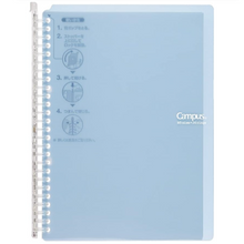 Load image into Gallery viewer, KOKUYO Campus Smart Ring B5 Binder Notebook 26 Holes - Light Blue - MAIDO! Kairashi Shop