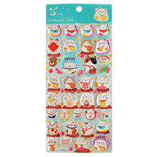 Load image into Gallery viewer, Banzai Fortune Sleeping Cat Stickers - MAIDO! Kairashi Shop