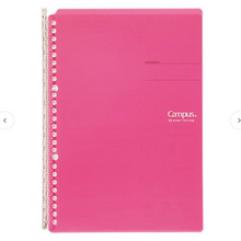 Load image into Gallery viewer, KOKUYO Campus Smart Ring B5 Binder Notebook 26 Holes - Dark Pink - MAIDO! Kairashi Shop
