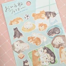 Load image into Gallery viewer, MIND WAVE Napping Family Stickers - Shibata Family - - MAIDO! Kairashi Shop