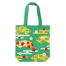 Load image into Gallery viewer, Friends Hill "Matsu-Take-Ume" Shibata Tote Bag / Green - MAIDO! Kairashi Shop