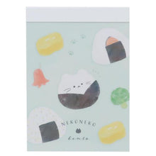 Load image into Gallery viewer, Kamio Japan Neko Neko Bento Mini Memo Pad - MAIDO! Kairashi Shop