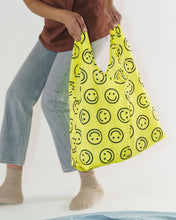 Load image into Gallery viewer, Standard Baggu - Yellow Happy - MAIDO! Kairashi Shop