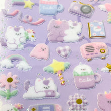 Load image into Gallery viewer, Shan Lee Mofu Mofu Happy Stickers - Cat - MAIDO! Kairashi Shop