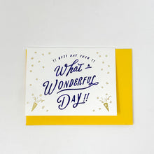 Load image into Gallery viewer, Greeting Life CHALKBOY What a Wonderful Day Mini Card - MAIDO! Kairashi Shop