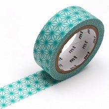 Load image into Gallery viewer, mt Asanoha Hisui Washi Tape 15 mm - MAIDO! Kairashi Shop