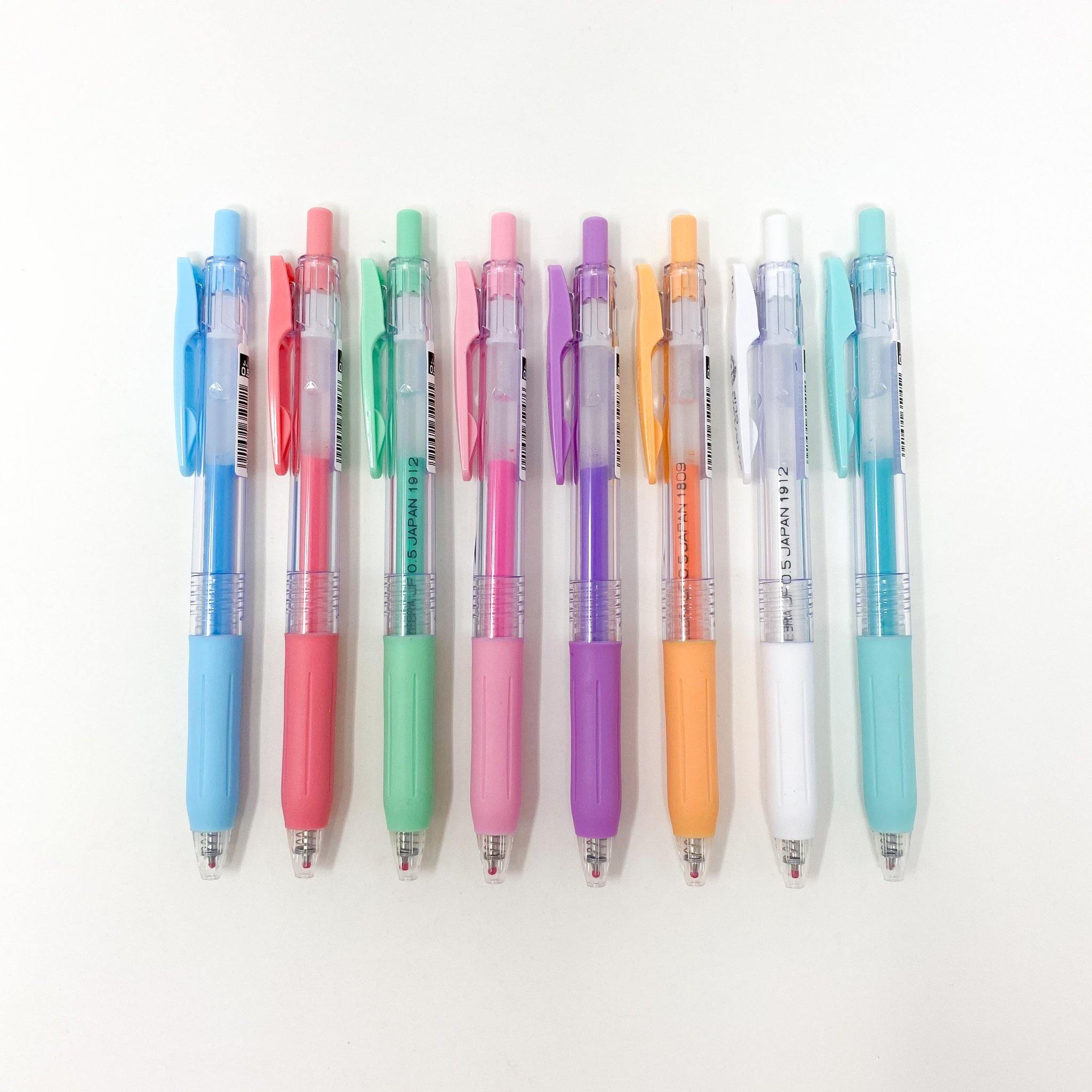 Zebra Sarasa Clip Gel Pen (0.5 mm - Vintage Colors and Milk Colors