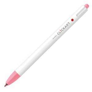 Zebra Clickart Knock Type Pen 0.6 mm - Peach Pink - MAIDO! Kairashi Shop