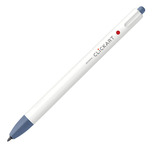 Zebra Clickart Knock Type Pen 0.6 mm - Blue Gray - MAIDO! Kairashi Shop