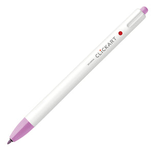 Zebra Clickart Knock Type Pen 0.6 mm - Lavender - MAIDO! Kairashi Shop