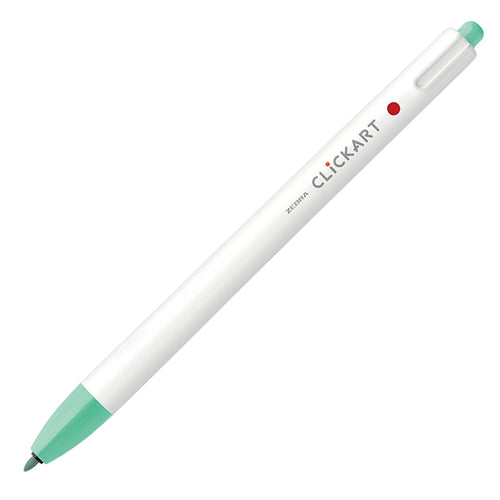 Zebra Clickart Knock Type Pen 0.6 mm - Mint Green - MAIDO! Kairashi Shop
