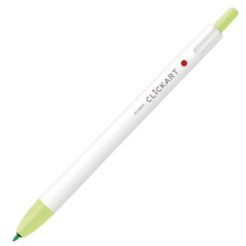 Zebra Clickart Knock Type Pen 0.6 mm - Lime - MAIDO! Kairashi Shop