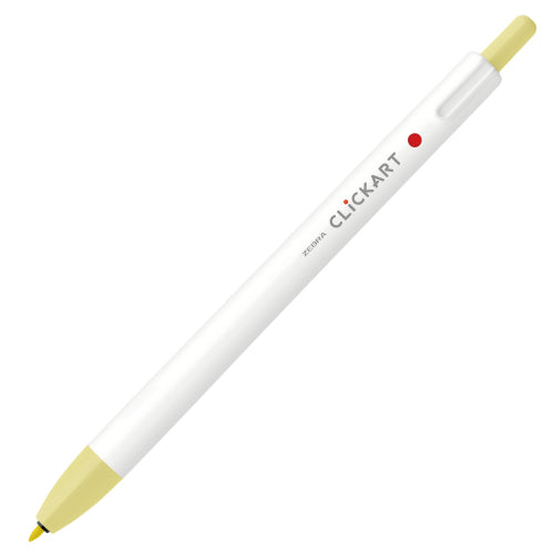 Zebra Clickart Knock Type Pen 0.6 mm - Lemon - MAIDO! Kairashi Shop