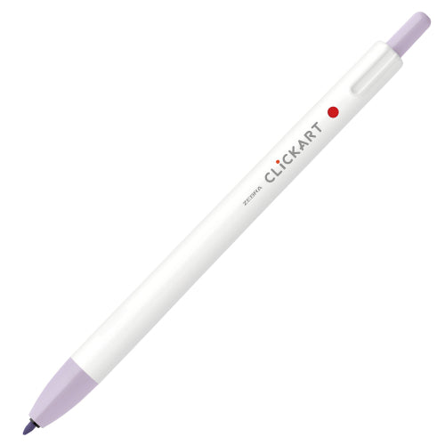 Zebra Clickart Knock Type Pen 0.6 mm - Lilac - MAIDO! Kairashi Shop