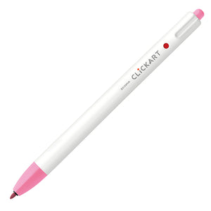 Zebra Clickart Knock Type Pen 0.6 mm - Pink - MAIDO! Kairashi Shop