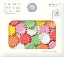 Load image into Gallery viewer, Midori Paper Clips - Flowers - - MAIDO! Kairashi Shop
