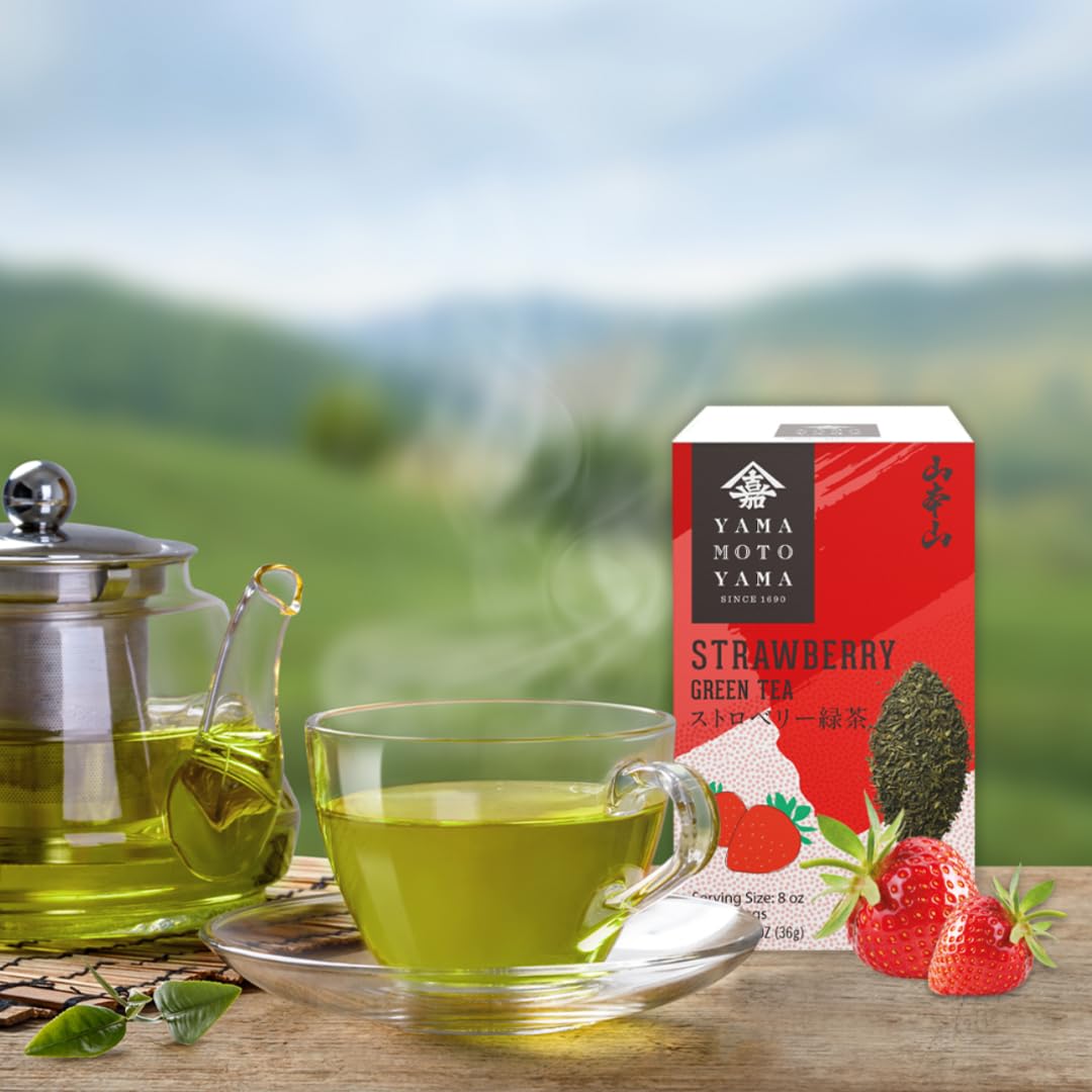 Yamamotoyama Strawberry Green Tea Bag MAIDO! Kairashi Shop