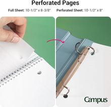 Load image into Gallery viewer, Kokuyo Campus Spiral Notebook 3 Packs - College Ruled 10-1/2" x 8" - MAIDO! Kairashi Shop
