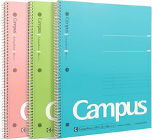 Load image into Gallery viewer, Kokuyo Campus Spiral Notebook 3 Packs - College Ruled 10-1/2" x 8" - MAIDO! Kairashi Shop
