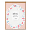 Midori Letterpress Letter Set Wreath Strawberry - MAIDO! Kairashi Shop
