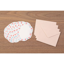 Load image into Gallery viewer, Midori Letterpress Letter Set Wreath Strawberry - MAIDO! Kairashi Shop
