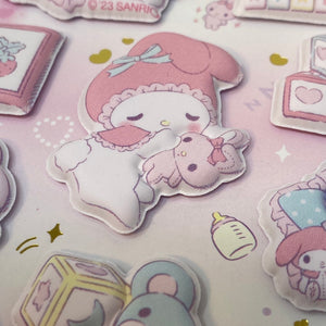 Sanrio Baby My Melody Sleeptime Marshmallow Stickers - MAIDO! Kairashi Shop