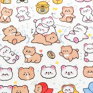 Honey Bear Stickers - MAIDO! Kairashi Shop
