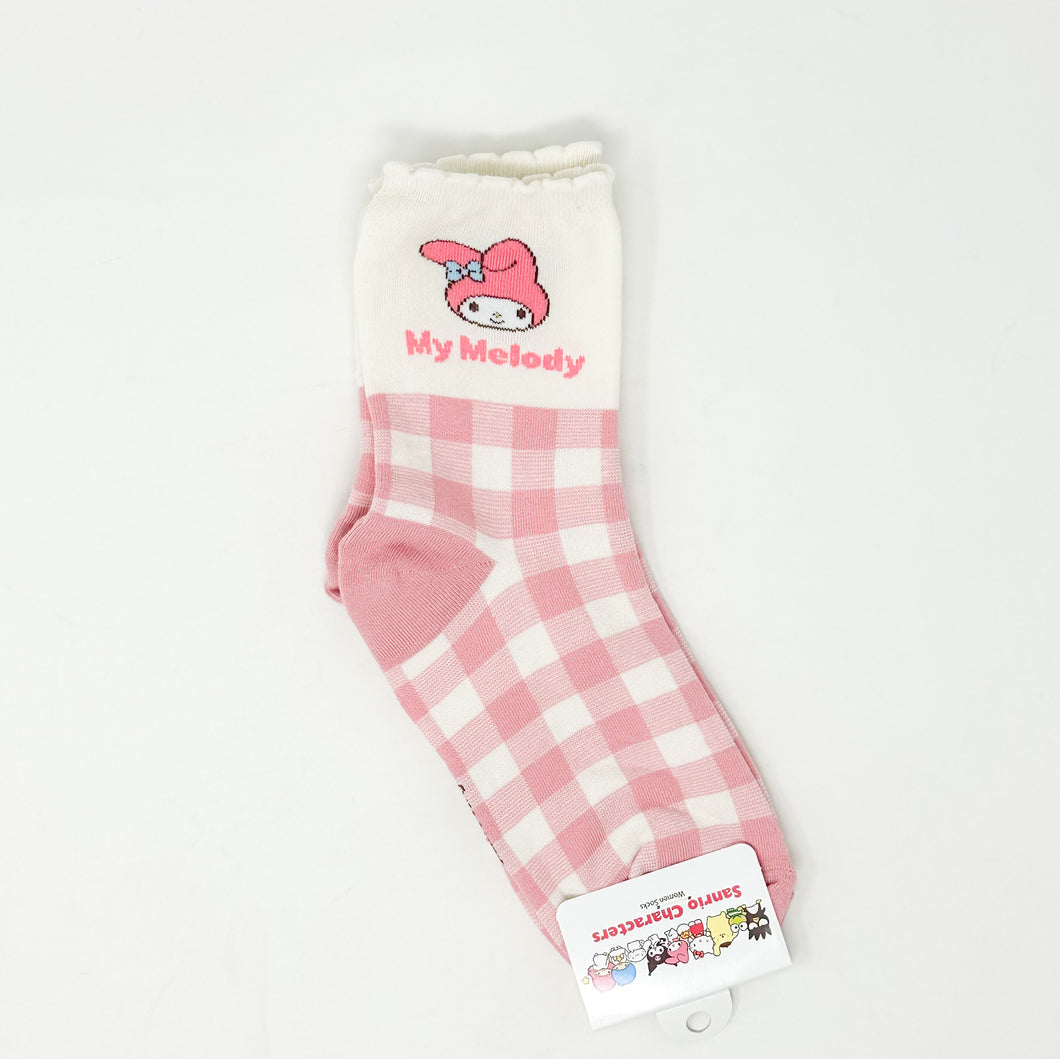 Sanrio Plaid Socks - My Melody - MAIDO! Kairashi Shop
