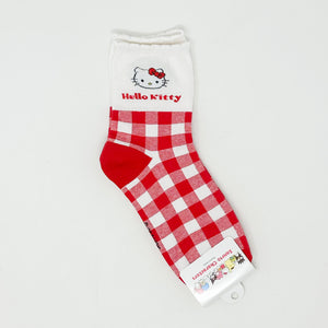 Sanrio Plaid Socks - Hello Kitty - MAIDO! Kairashi Shop