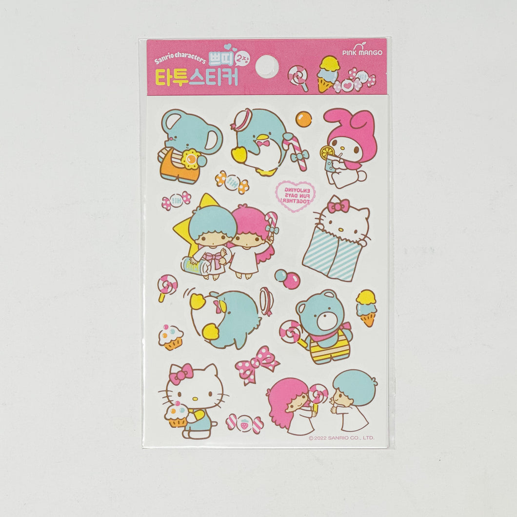 Sanrio Characters Tatoo Stickers - Pink - MAIDO! Kairashi Shop