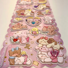Load image into Gallery viewer, Mikko Illustrations Marshmallow Sleepy Time stickers - MAIDO! Kairashi Shop
