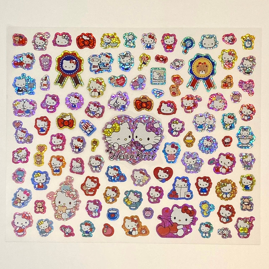 Sanrio Hello Kitty 100-Piece Glitter stickers - MAIDO! Kairashi Shop