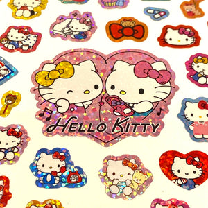 Sanrio Hello Kitty 100-Piece Glitter stickers - MAIDO! Kairashi Shop