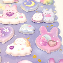 Load image into Gallery viewer, Shanle Midnight Party Marshmallow Puffy Gem stickers - MAIDO! Kairashi Shop
