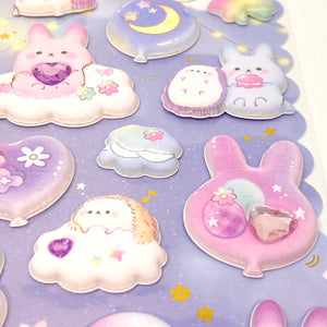 Shanle Midnight Party Marshmallow Puffy Gem stickers - MAIDO! Kairashi Shop
